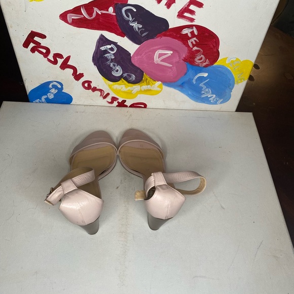 J Crew Pink Ankle Strap Block Stacked Heel Size 12 - Picture 2 of 7